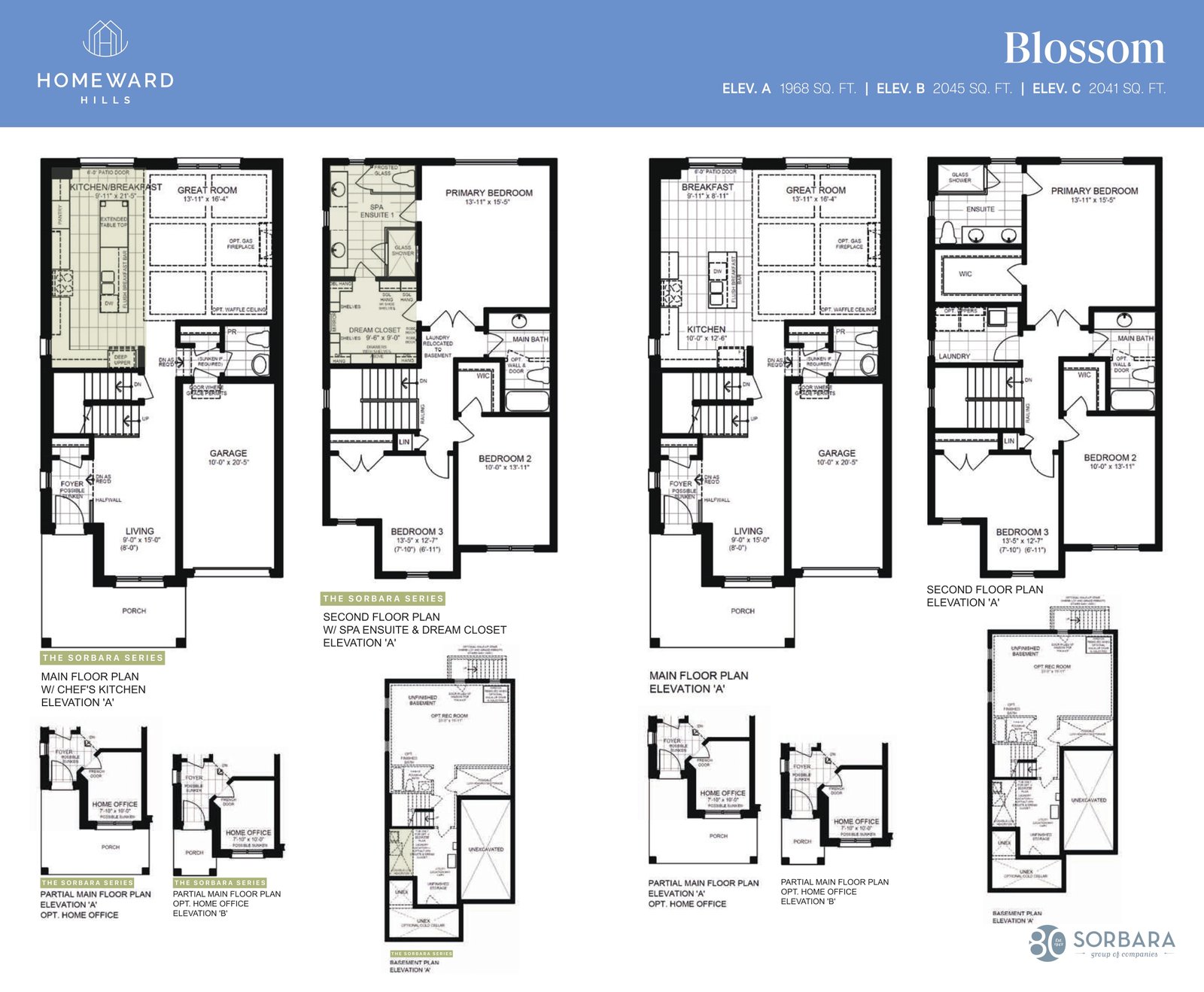 Homeward Hills - Single Car Garage Homes Floor Plan